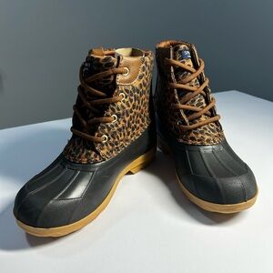 Sperry Leopard Print Duck Boots‎